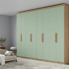 Guarda-roupa Casal 8 Portas 4 Gavetas 240cm X 220cm X 47cm Mi