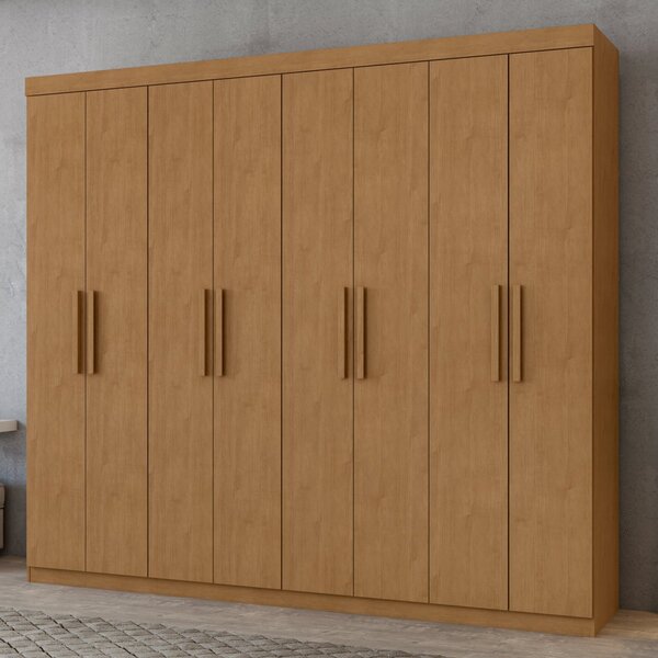 Guarda Roupa Casal 8 Portas 4 Gavetas Andara Móveis Lopas Amê