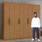 Guarda Roupa Casal 8 Portas 4 Gavetas Andara Móveis Lopas Amê