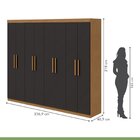 Guarda Roupa Casal 8 Portas 4 Gavetas Andara Móveis Lopas Amê