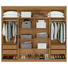 Guarda Roupa Casal 8 Portas 4 Gavetas Andara Móveis Lopas Amê