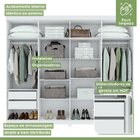 Guarda Roupa Casal 8 Portas 4 Gavetas Andara Móveis Lopas Bra