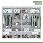 Guarda Roupa Casal 8 Portas 4 Gavetas Andara Móveis Lopas Bra