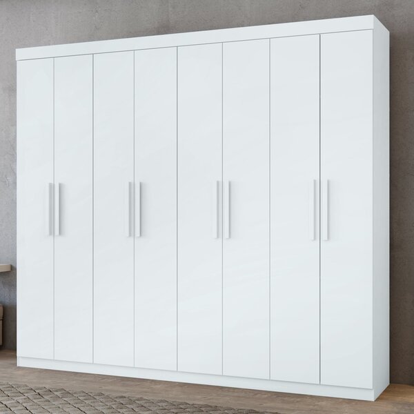 Guarda Roupa Casal 8 Portas 4 Gavetas Andara Móveis Lopas Bra