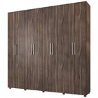 Guarda-roupa Casal 8 Portas 4 Gavetas Carvalho 2022 - Percasa