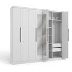 Guarda Roupa Casal 8 Portas 4 Gavetas Com Pés Cbh559 Kappesbe