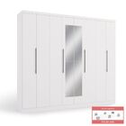 Guarda Roupa Casal 8 Portas 4 Gavetas Com Pés Cbh559 Kappesbe