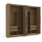 Guarda Roupa Casal 8 Portas 4 Gavetas Com Pés Cbh559 Kappesbe