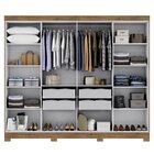 Guarda Roupa Casal 8 Portas 4 Gavetas Com Pés Paris Espresso