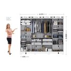 Guarda Roupa Casal 8 Portas 4 Gavetas Com Pés Paris Espresso