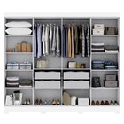 Guarda Roupa Casal 8 Portas 4 Gavetas Com Pés Paris Espresso