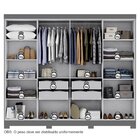 Guarda Roupa Casal 8 Portas 4 Gavetas Com Pés Paris Espresso