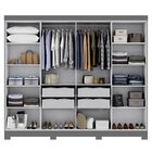 Guarda Roupa Casal 8 Portas 4 Gavetas Com Pés Paris Espresso