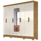 Guarda-roupa Casal 8 Portas 4 Gavetas E Pés Diplomata Freijó/