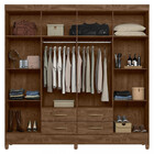 Guarda Roupa Casal 8 Portas 4 Gavetas Florida Moval