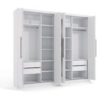 Guarda Roupa Casal 8 Portas 4 Gavetas H559 Kappesberg - Branco
