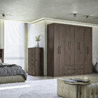 Guarda Roupa Casal 8 Portas 4 Gavetas Imperial Santos Andira