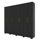 Guarda Roupa Casal 8 Portas 4 Gavetas Malibu Casa 812
