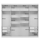 Guarda-roupa Casal 8 Portas 4 Gavetas Master New Branco