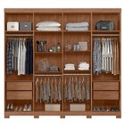Guarda-roupa Casal 8 Portas 4 Gavetas Master New Com Pés Jato