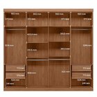 Guarda Roupa Casal 8 Portas 4 Gavetas Master New Jatoba