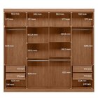 Guarda Roupa Casal 8 Portas 4 Gavetas Master New Jatoba