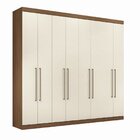 Guarda Roupa Casal 8 Portas 4 Gavetas Master Vip Jatobá/areia