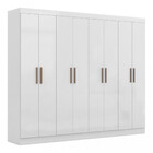 Guarda Roupa Casal 8 Portas 4 Gavetas Mdf Genebra Maxel