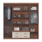 Guarda Roupa Casal 8 Portas 4 Gavetas Miami Jatobá Areia