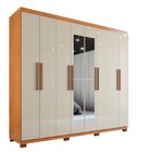 Guarda-roupa Casal 8 Portas 4 Gavetas Montreal Com Espelho Co