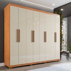 Guarda-roupa Casal 8 Portas 4 Gavetas Montreal Com Pés Frente