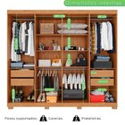 Guarda-roupa Casal 8 Portas 4 Gavetas Montreal Com Pés Frente