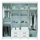 Guarda Roupa Casal 8 Portas 4 Gavetas Nápoles 8.4 Branco