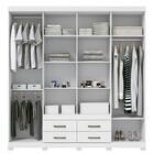 Guarda Roupa Casal 8 Portas 4 Gavetas Nápoles 8.4 Com Espelho