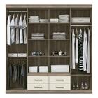 Guarda Roupa Casal 8 Portas 4 Gavetas Nápoles 8.4 Com Espelho