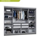 Guarda Roupa Casal 8 Portas 4 Gavetas Paris Espresso Móveis C