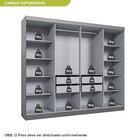 Guarda Roupa Casal 8 Portas 4 Gavetas Paris Espresso Móveis C