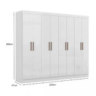 Guarda Roupa Casal 8 Portas 4 Gavetas Paris Maxel Móveis