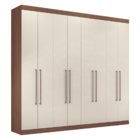 Guarda Roupa Casal 8 Portas 4 Gavetas Rudi Jatobá Areia