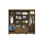 Guarda-roupa Casal 8 Portas 4 Gavetas San Lorenzo Plus  Casta