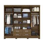 Guarda-roupa Casal 8 Portas 4 Gavetas San Lorenzo Plus Moval