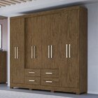 Guarda-roupa Casal 8 Portas 4 Gavetas San Lorenzo Plus Moval