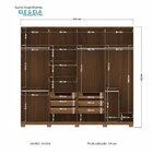 Guarda Roupa Casal 8 Portas 6 Gavetas 100% Mdf Fernanda Com E