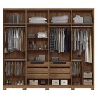 Guarda Roupa Casal 8 Portas 6 Gavetas 100% Mdf Fernanda Com E
