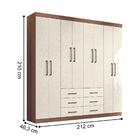 Guarda Roupa Casal 8 Portas 6 Gavetas China Jabotá Areia