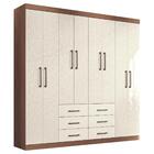 Guarda Roupa Casal 8 Portas 6 Gavetas China Jabotá Areia