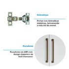 Guarda Roupa Casal 8 Portas 6 Gavetas Havana 8.6 Branco Com P