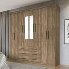 Guarda Roupa Casal 8 Portas 6 Gavetas Liverpool 8.6 Com Espel
