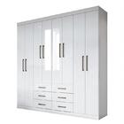 Guarda Roupa Casal 8 Portas 6 Gavetas Liverpool 8.6 Com Espel