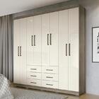 Guarda Roupa Casal 8 Portas 6 Gavetas Liverpool 8.6 Com Pés -